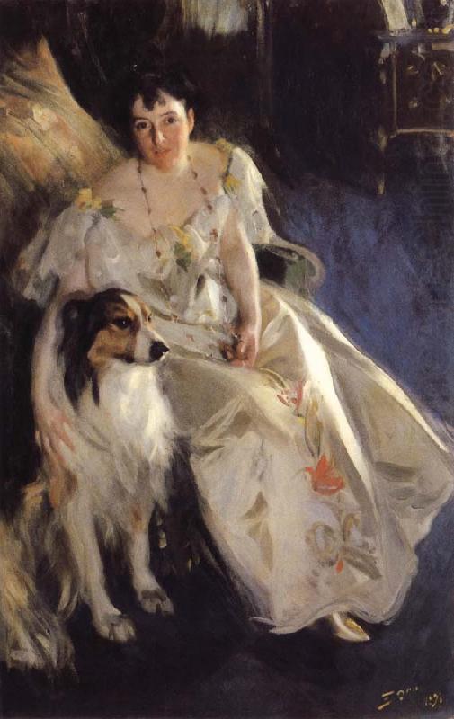 Anders Zorn Mrs Bacon china oil painting image